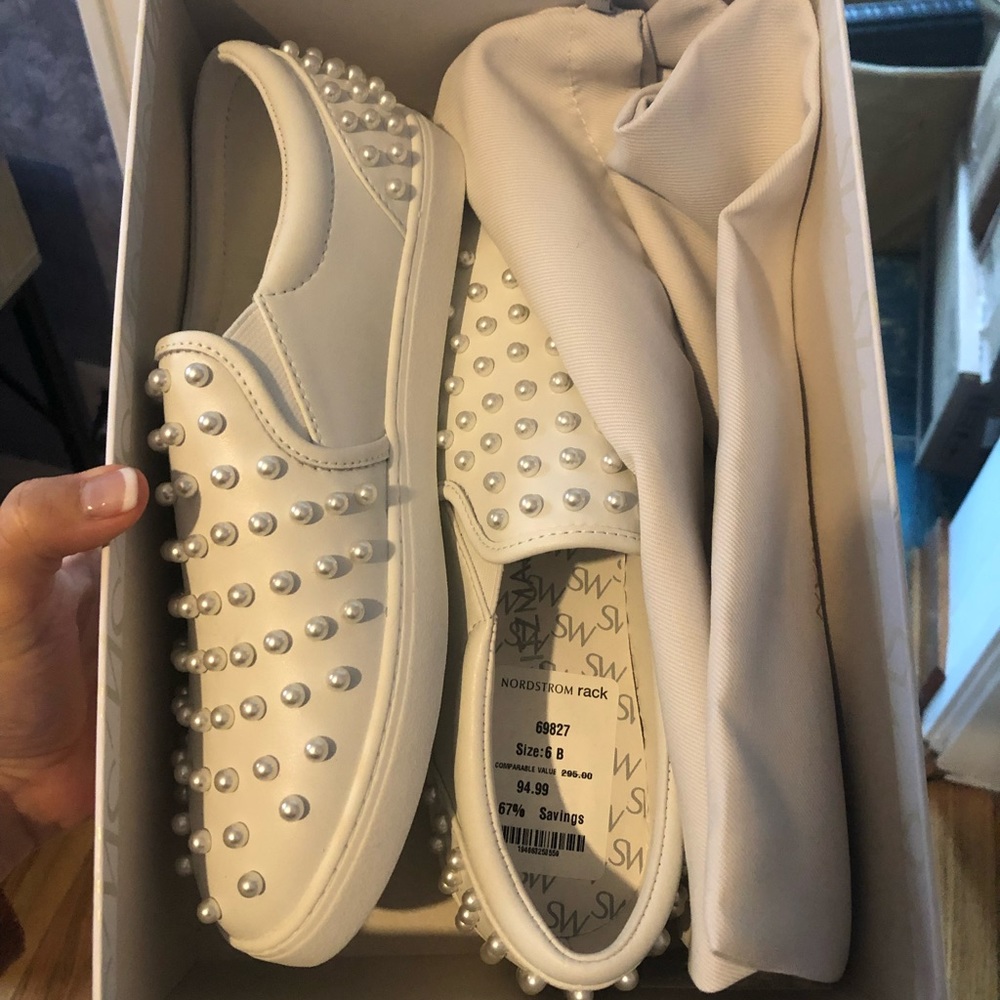 Pearl Shoes - Wedding Stuart Weitzman shoes